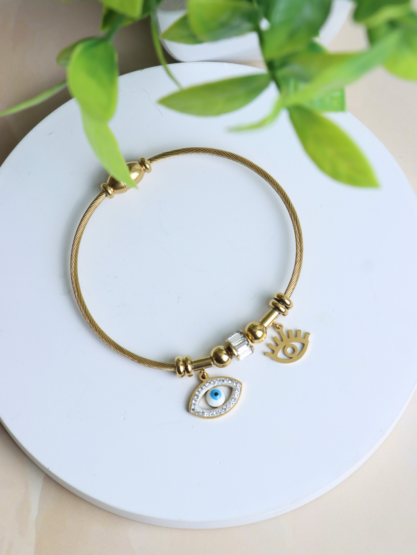 EVIL EYE Crystal Pendant Beauty Beaded Bracelet