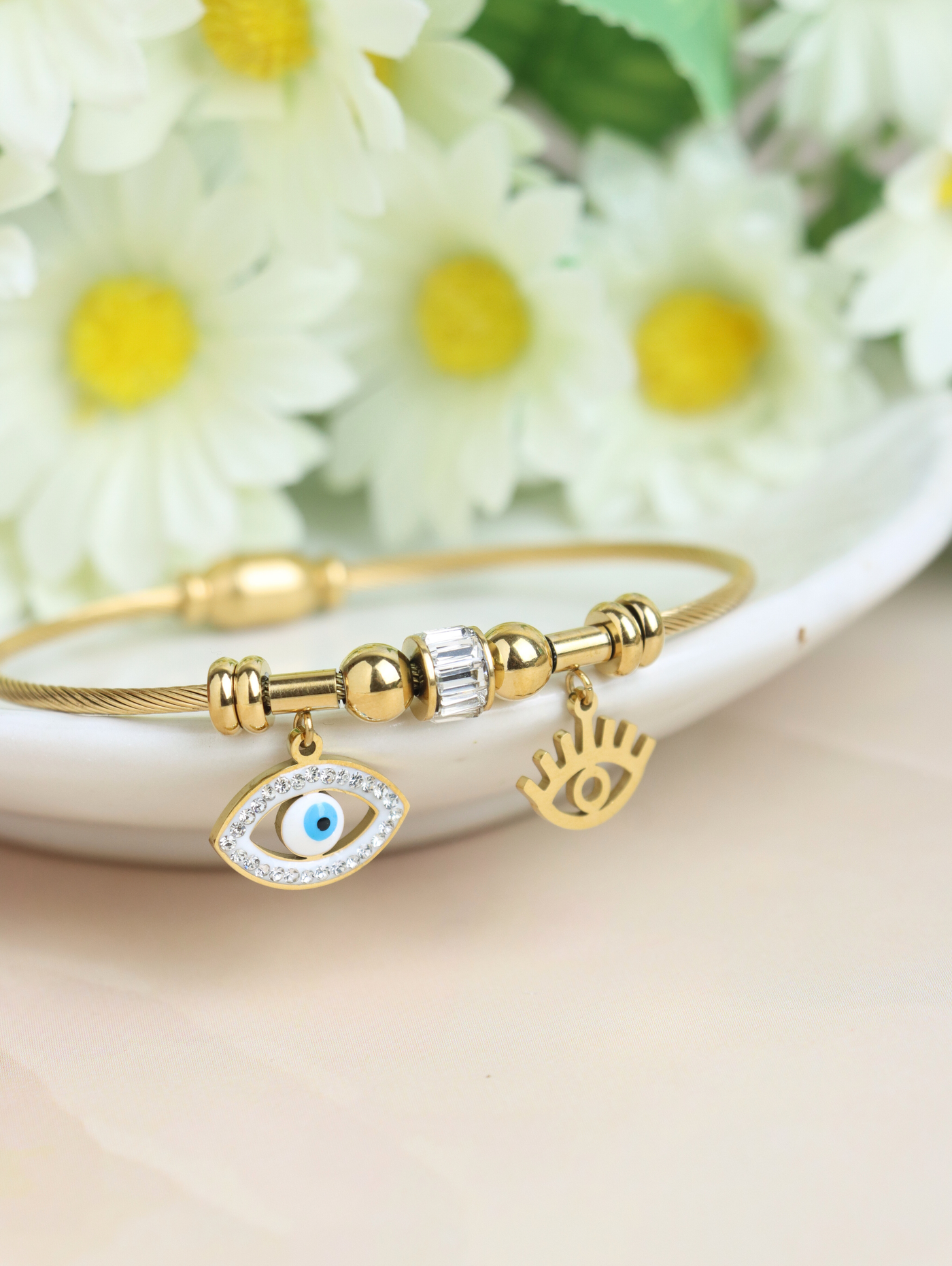 EVIL EYE Crystal Pendant Beauty Beaded Bracelet