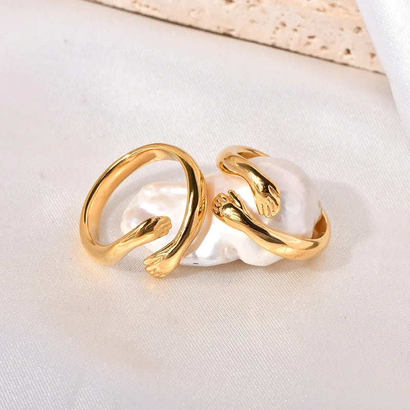 Wholesome Hug Ring | Stainless Steel